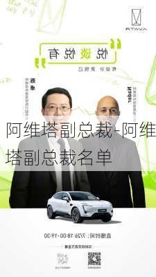 阿维塔副总裁-阿维塔副总裁名单