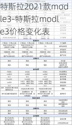 特斯拉2021款modle3-特斯拉modle3价格变化表