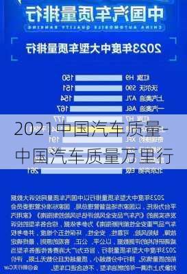 2021中国汽车质量-中国汽车质量万里行