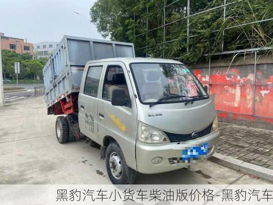 黑豹汽车小货车柴油版价格-黑豹汽车