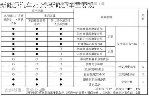 新能源汽车25条-新能源车重要规