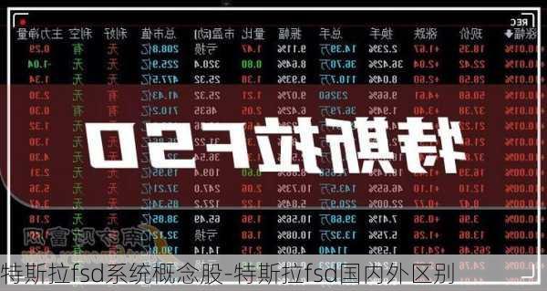 特斯拉fsd系统概念股-特斯拉fsd国内外区别