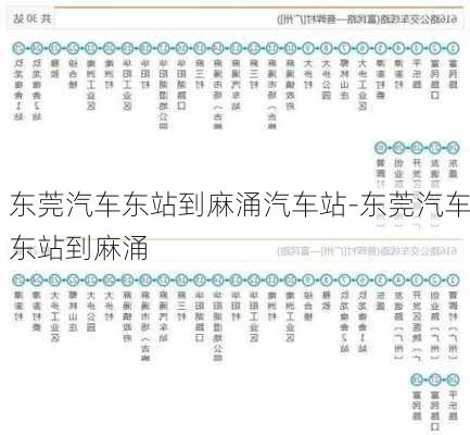 东莞汽车东站到麻涌汽车站-东莞汽车东站到麻涌