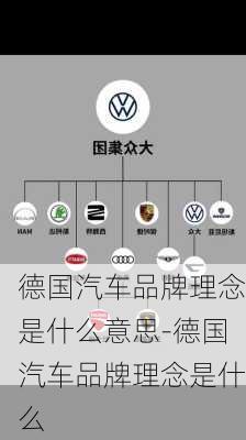 德国汽车品牌理念是什么意思-德国汽车品牌理念是什么