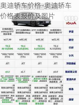 奥迪轿车价格-奥迪轿车价格表报价及图片