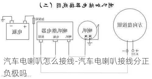 汽车电喇叭怎么接线-汽车电喇叭接线分正负极吗