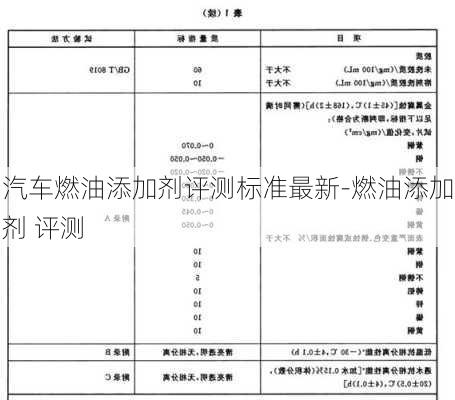 汽车燃油添加剂评测标准最新-燃油添加剂 评测