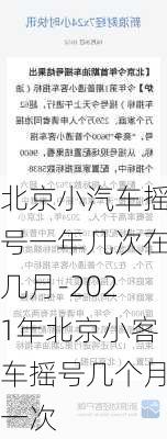 北京小汽车摇号一年几次在几月-2021年北京小客车摇号几个月一次