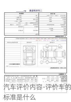 汽车评价内容-评价车的标准是什么