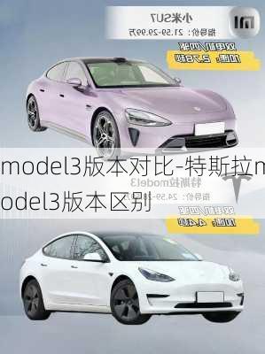 model3版本对比-特斯拉model3版本区别