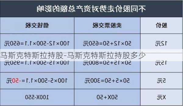 马斯克特斯拉持股-马斯克特斯拉持股多少