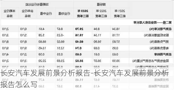 长安汽车发展前景分析报告-长安汽车发展前景分析报告怎么写