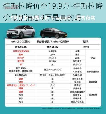 特斯拉降价至19.9万-特斯拉降价最新消息9万是真的吗