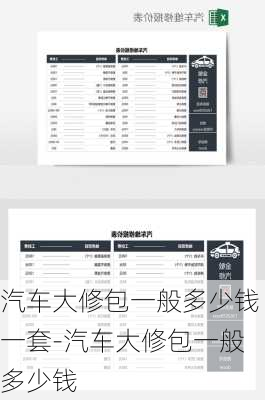 汽车大修包一般多少钱一套-汽车大修包一般多少钱