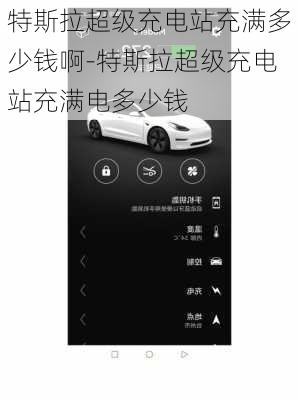 特斯拉超级充电站充满多少钱啊-特斯拉超级充电站充满电多少钱