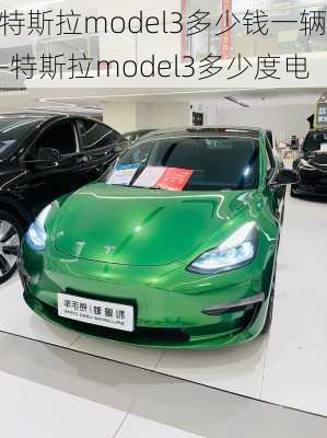 特斯拉model3多少钱一辆-特斯拉model3多少度电