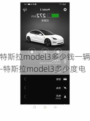 特斯拉model3多少钱一辆-特斯拉model3多少度电