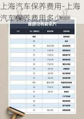 上海汽车保养费用-上海汽车保养费用多少