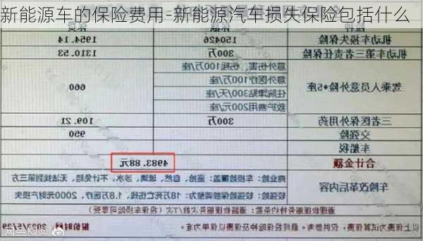 新能源车的保险费用-新能源汽车损失保险包括什么