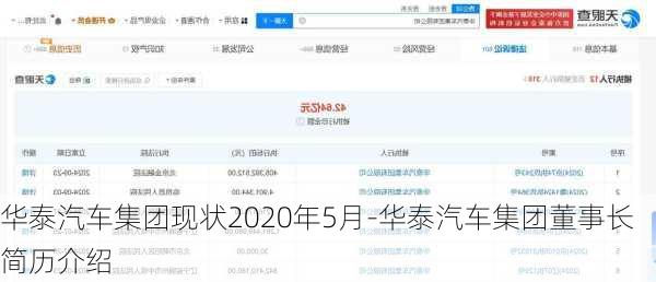 华泰汽车集团现状2020年5月-华泰汽车集团董事长简历介绍