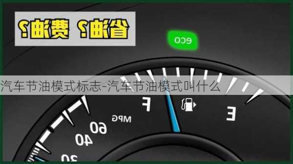 汽车节油模式标志-汽车节油模式叫什么