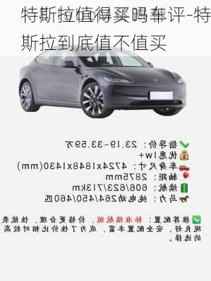 特斯拉值得买吗车评-特斯拉到底值不值买