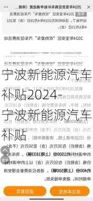 宁波新能源汽车补贴2024-宁波新能源汽车补贴