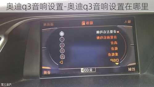 奥迪q3音响设置-奥迪q3音响设置在哪里
