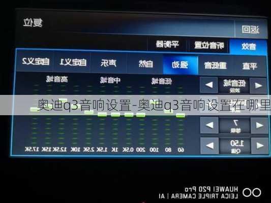 奥迪q3音响设置-奥迪q3音响设置在哪里