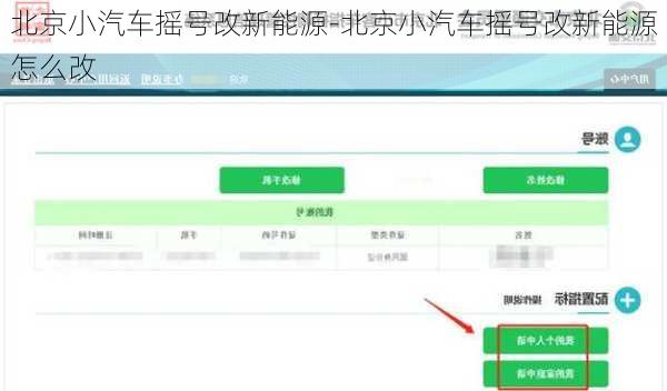 北京小汽车摇号改新能源-北京小汽车摇号改新能源怎么改