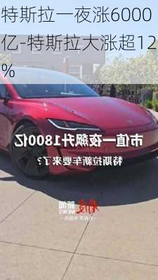 特斯拉一夜涨6000亿-特斯拉大涨超12%