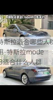 特斯拉适合哪些人群用-特斯拉model3适合什么人群