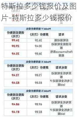 特斯拉多少钱报价及图片-特斯拉多少钱报价