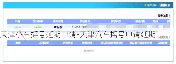天津小车摇号延期申请-天津汽车摇号申请延期