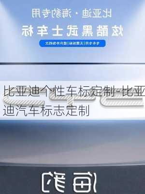 比亚迪个性车标定制-比亚迪汽车标志定制