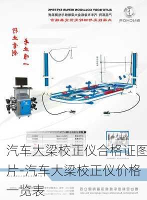 汽车大梁校正仪合格证图片-汽车大梁校正仪价格一览表