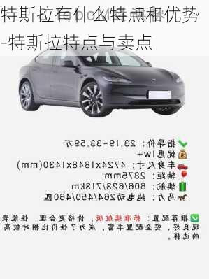 特斯拉有什么特点和优势-特斯拉特点与卖点