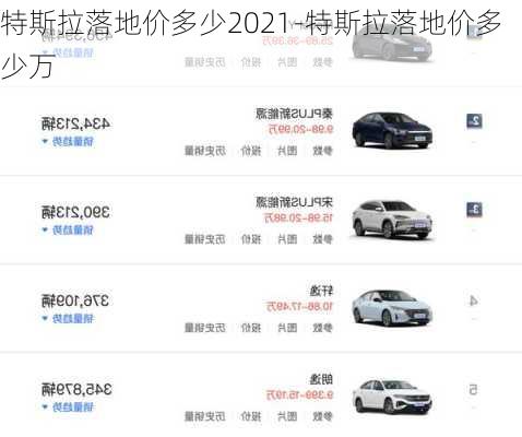 特斯拉落地价多少2021-特斯拉落地价多少万