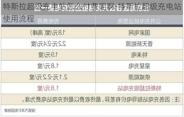 特斯拉超级充电站怎么付费呢啊-特斯拉超级充电站使用流程