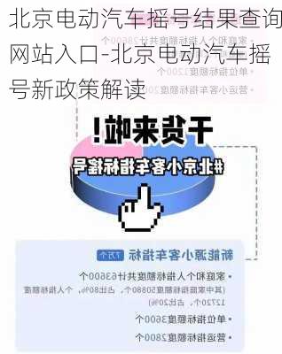 北京电动汽车摇号结果查询网站入口-北京电动汽车摇号新政策解读