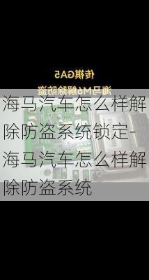 海马汽车怎么样解除防盗系统锁定-海马汽车怎么样解除防盗系统