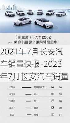 2021年7月长安汽车销量快报-2023年7月长安汽车销量